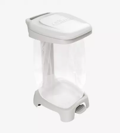 SUPPORT SAC 120 L + COUVERCLE BLANC