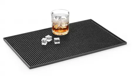 Tapis de bar 455x305x10 mm caoutchouc noir