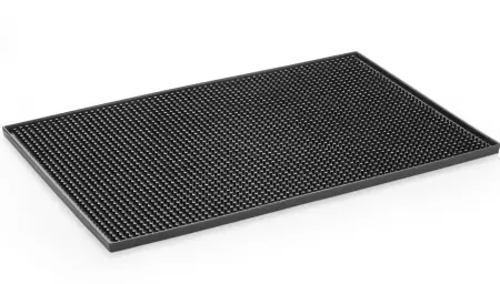 Tapis de bar 455x305x10 mm caoutchouc noir