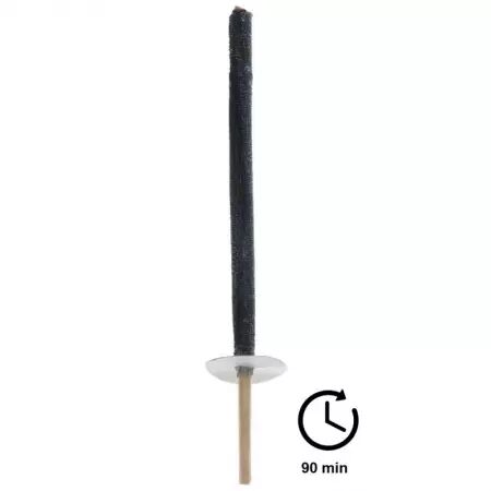 Torche de cire dur&eacute;e 90 minutes (60cm)