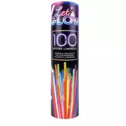 Tube de 100 Bracelets FLUO 5mmx200mm Assortis