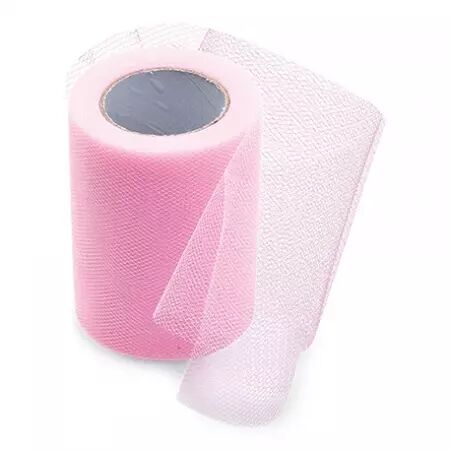 Tulle uni 8cm x 20m ROSE