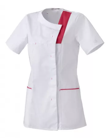 TUNIQUE LISA MANCHE COURTE BLANC FUCHSIA