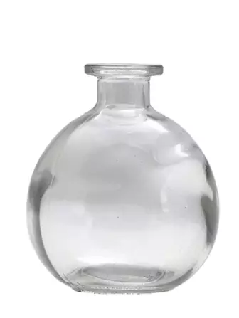 VASE BOULE TRANSPARENT DIA 12.5CM X 14.5CM
