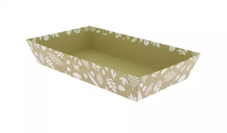 1 CORBEILLE CARTON HERBIER 33X20X6cm