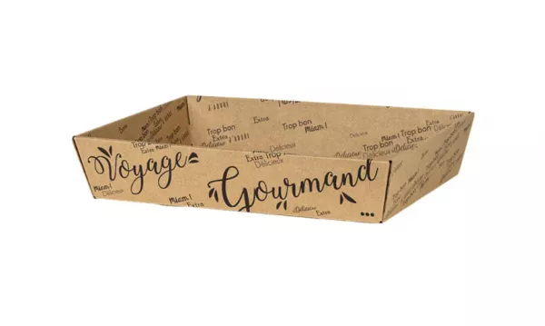 1 CORBEILLE CARTON VOYAGE GOURMAND 28x20,5x5,5