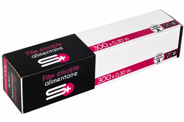 1 FILM ETIRABLE ALIMENTAIRE PVC CUTTER 300x0.30m SBA 
