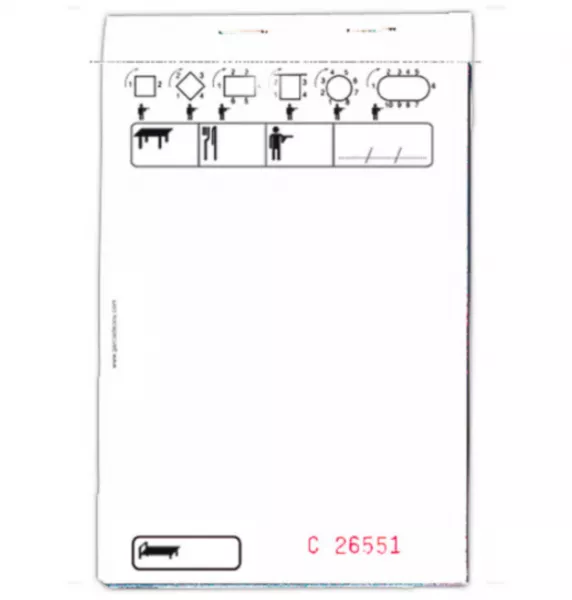 10 BLOCS COMMANDE TRIPLICATA 50x3 FEUILLES 10x15 CM BLANC AUTOCOPIANT