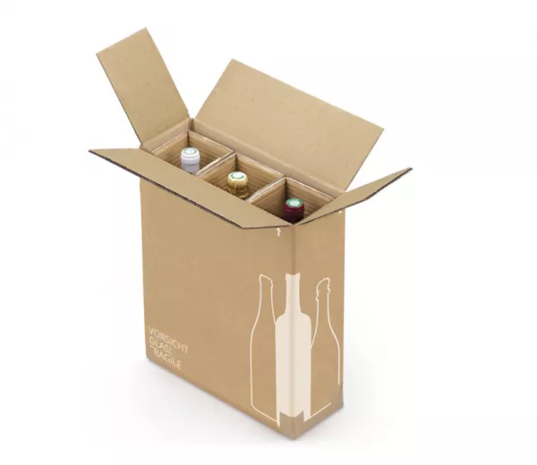 10 Caisses Exp�dition Renforc� 3 Bouteilles (voir + croisillons)