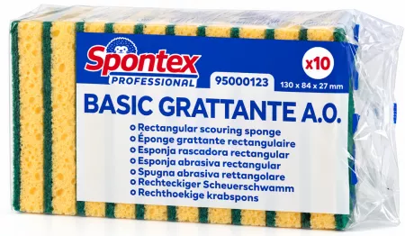 10 EPONGES VERTE PETIT MODELE SPONTEX