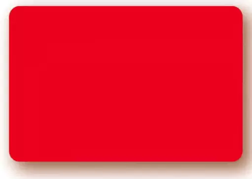 10 Etiquettes 6x8cm fluo ROUGE / 023101