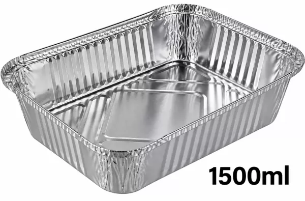 100 BARQUETTES ALU - BO1500 - 250�134�70 mm - 1500ml