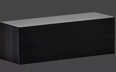 100 Cartes 50x150mm PVC NOIR