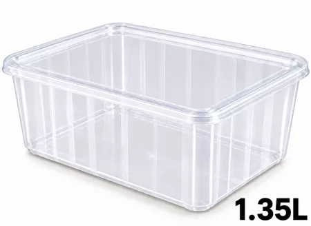 100 Cartybox Cristal PP Inject&eacute; 1.35L