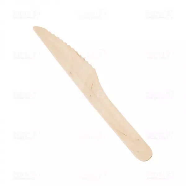 100 Couteaux Bois Lisse 16cm