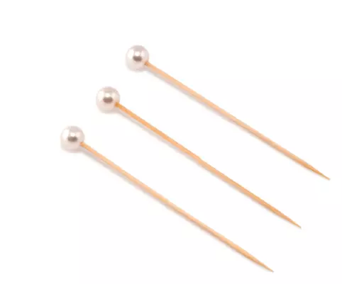 100 Piques Boules Perle 9cm