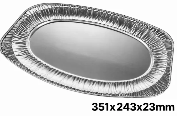 100 PLATS OVALES ALU - PP350