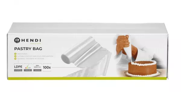 100 POCHES PATISSIERES JETABLES 530X285MM