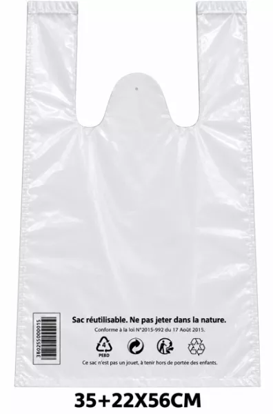 100 SACS BRETELLES 50� 350+22x560 BLANC