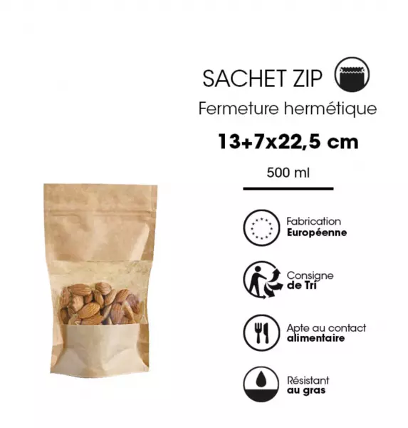 100 Sacs Dailypac MOKA 130x70x225 BRUN