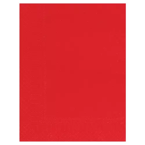 100 Serviettes Ouate 2 plis 30x39 ROUGE