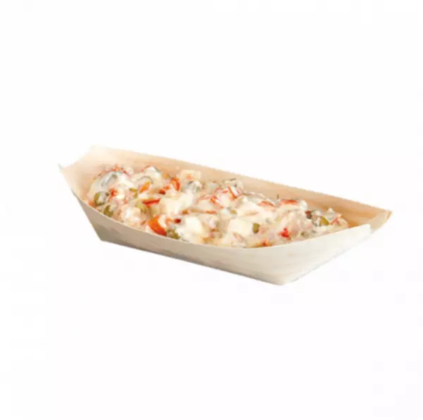 1000 Barquettes Feuilles Bois 19.5x10x2.5 / 109.32