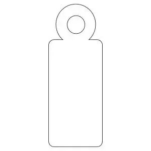 1000 �tiquettes � fil blanches 9 x 24 mm