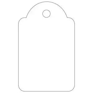 1000 Etiquettes Fil Blanc 18x29 / 00389