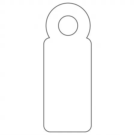1000 Etiquettes Fil Blanc 7x19 / 00383