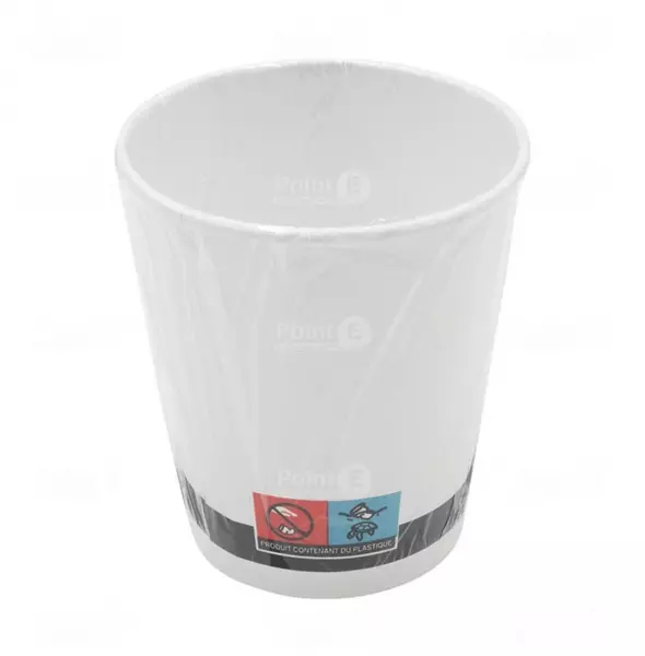1000 Gobelets Carton Neutre 20cl BLANC Emballage Individuel