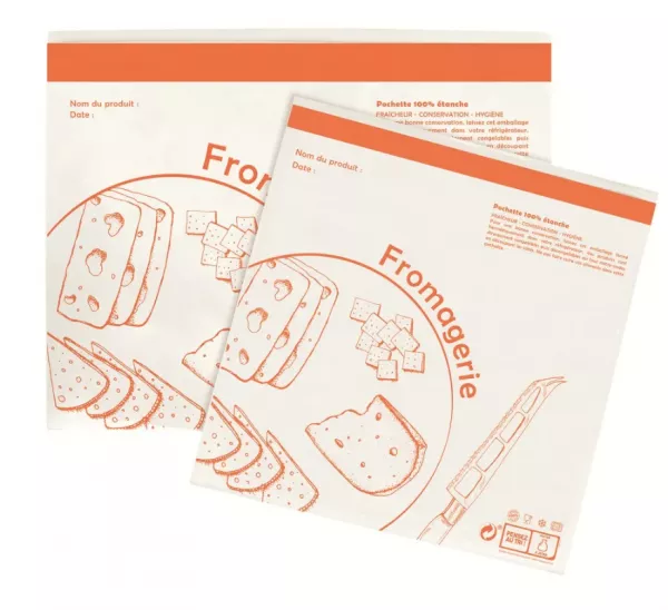 1000 POCHETTES ADHESIVES 166x250mm FROMAGERIE
