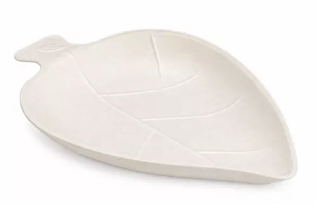 1000 R&Eacute;CIPIENTS FEUILLE BAGASSE BLANC 9x6x1,2 CM 