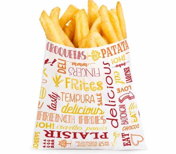 1000 SACHETS INGRAISSABLES POUR FRITURES 12X12cm PAROLES