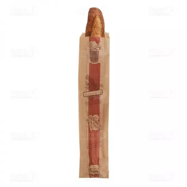 1000 Sacs Baguette Kraft brun 90+35x410 Tradition / PAIN801