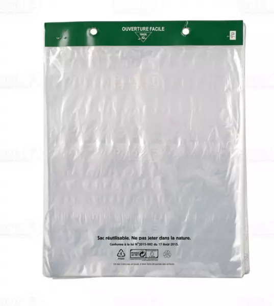 1000 Sacs Liasse PEBD 50� Transparents 300x350