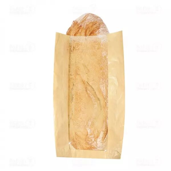 1000 Sacs papier - Papier kraft - Fen�tre PP 35 g 230 + 50 x 340 mm / FA23534