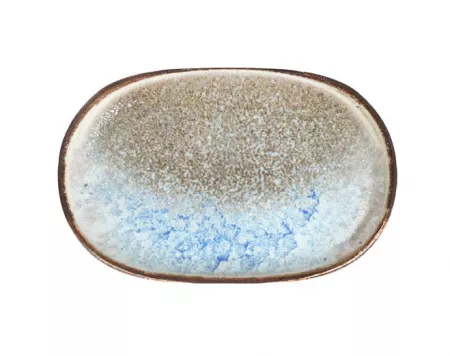 12 ASSIETTES OVALE DELTA 23X15CM PORCELAINE