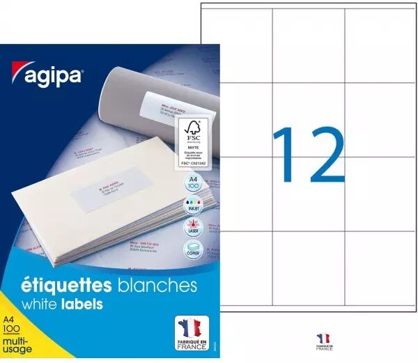 1200 Etiquettes Multiusage 70x70
