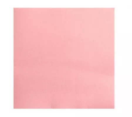 1200 SERVIETTES MICRO GAUFFRE 38X38 ROSE POUDRE