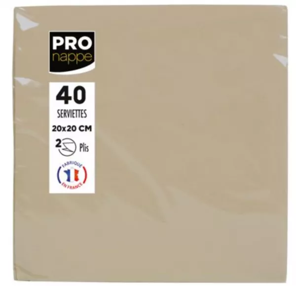 1200 SERVIETTES OUATE MICRO GAUFRE 38X38 FICELLE