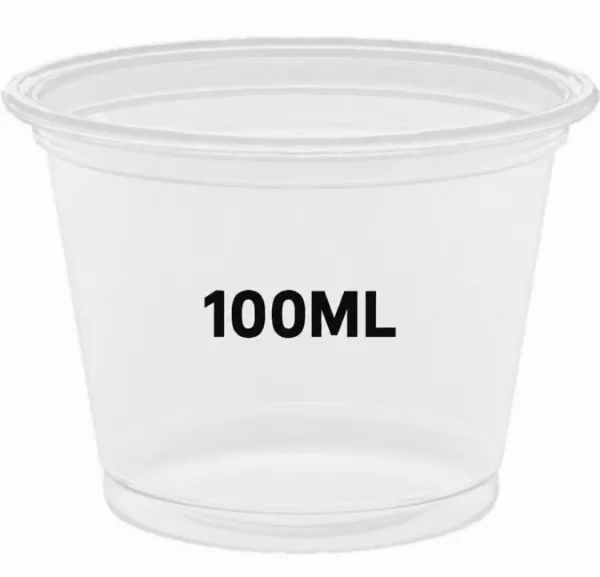  125 POTS SAUCES PP TRANSPARENT 100ML