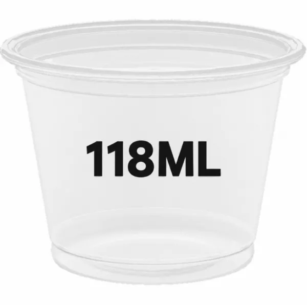 125 POTS SAUCES PP TRANSPARENT 118ML