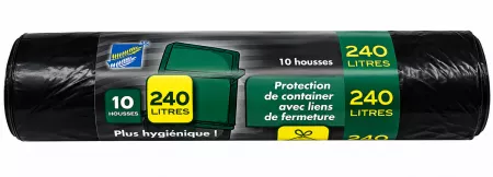150 SACS HOUSSES CONTAINERS 240L 25&micro; H135 L116 D74 