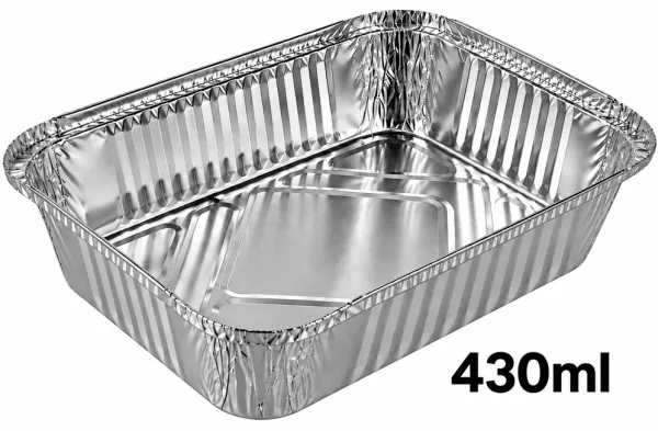 1600 BARQUETTES ALU - BO500 - 146�121�40 mm - 430ml