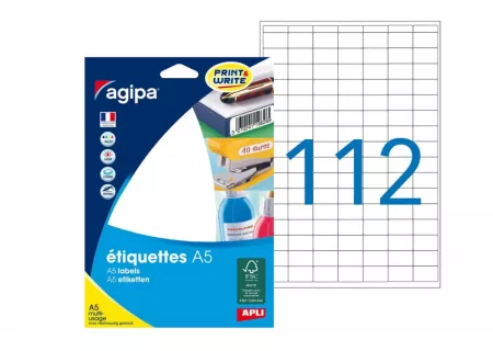 1792 ETIQUETTES AGIPA A5 12x18.3