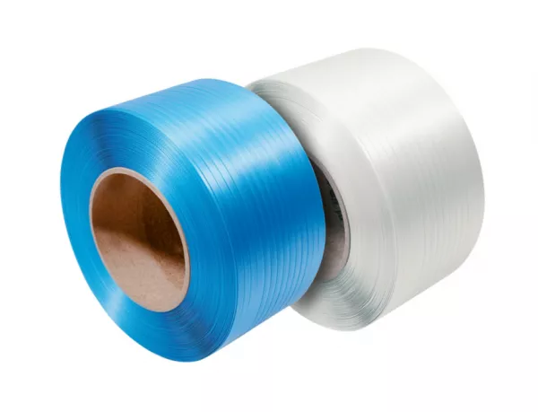 2 Feuillard polypropyl�ne haute r�sistance - BLANC 12 mm x 0,83 mm x 1500 m