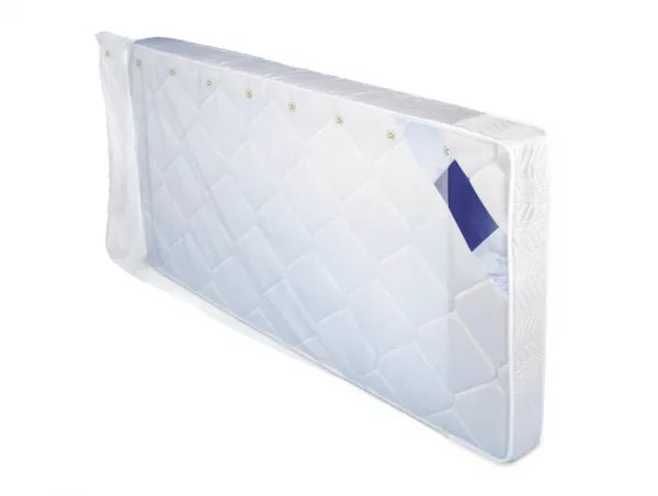 2 Housses matelas GM BLANC 100� 1650+140/140x2200