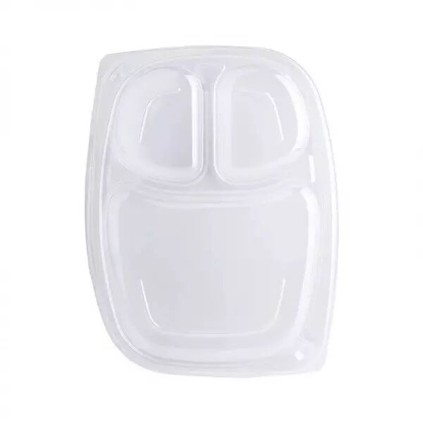 20 Couvercles Barquettes 3 Compartiments 255x189