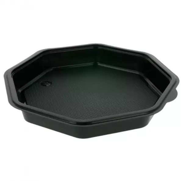 200 Assiettes + Couvercles Octo 23x23x5 NOIR