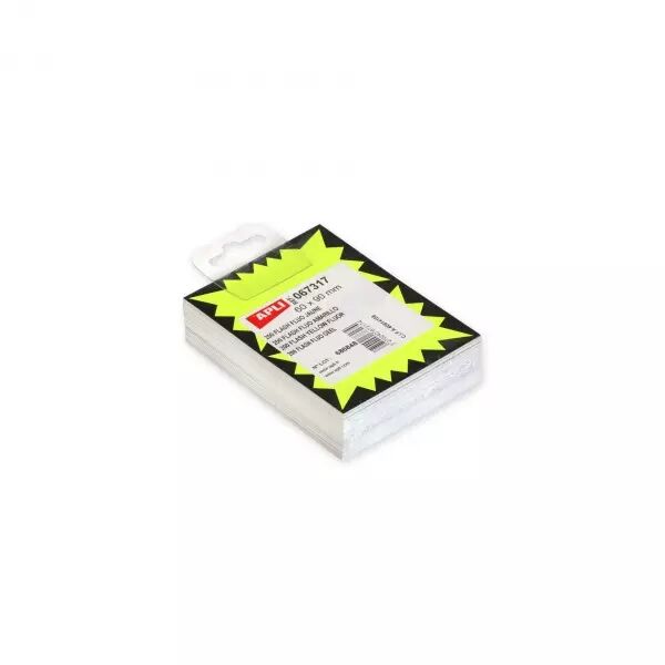 200 FLASH FLUO JAUNE 60x90MM 250g/m